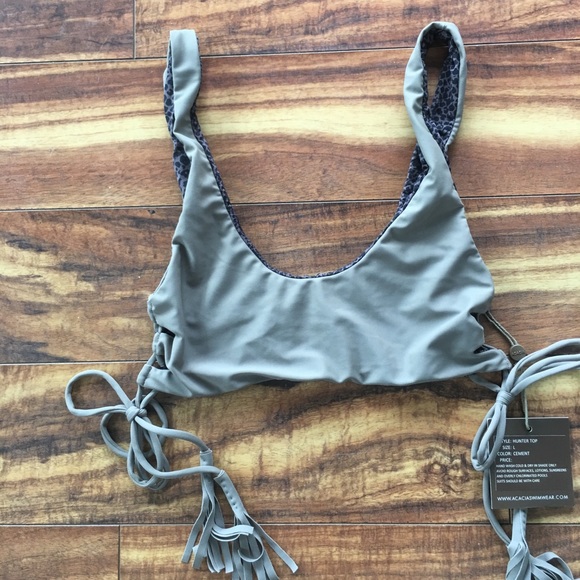 acacia swimwear Other - Acacia Swimwear NWT Hunter Top In Cement Large